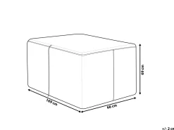 Beliani UlkoSäilytyslaatikoiden Suojapeite 169 X 66 X 69 Cm Chuva Clearance