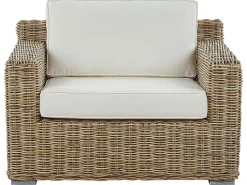 Beliani Ulkosohvasetti Rottinkinen Vaalea Ardea Cheap