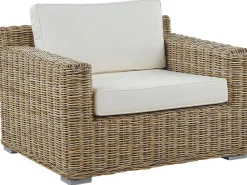 Beliani Ulkosohvasetti Rottinkinen Vaalea Ardea Cheap