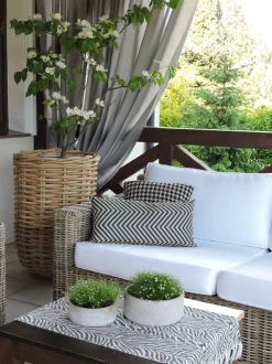 Beliani Ulkosohvasetti Rottinkinen Vaalea Ardea Cheap