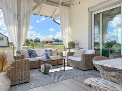 Beliani Ulkosohvasetti Rottinkinen Vaalea Ardea Cheap