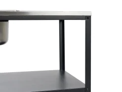 Beliani Ulkotiskiallas Teras 2 Hyllya Musta Vilama Flash Sale