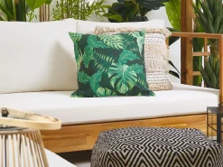 Beliani Ulkotyyny Kangas Tummanvihrea 45 X 45 Cm 2 Kpl Funo Cheap