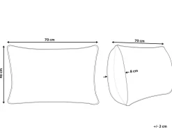 Beliani Ulkotyyny Keltainen 70 X 40 Cm Astakos Sale