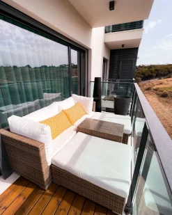 Beliani Ulkotyyny Keltainen/Valkoinen 40 X 70 Cm 2 Kpl Astakos Best