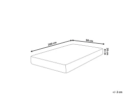 Beliani Vaahtomuovipatja Keskikova 90 X 200 Cm Allure Cheap