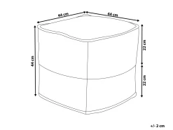 Beliani Vaaleanpunainen Juuttirahi 44 X 44 Cm Kirama Clearance