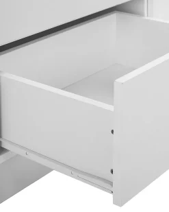 Beliani Vaatekaappi 2 Ovea 2 Laatikkoa Valkoinen Bremen Cheap