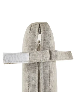 Beliani Valkoinen 4 Kpl Puutarhatuolisetti Beigeilla Tyynyilla Cavoli New