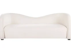 Beliani Valkoinen 3-Istuttava Samettisohva Veltada Discount