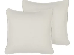 Beliani Valkoinen Koristetyyny Setti 2 Kpl 45 X 45 Cm Heliotrope Cheap