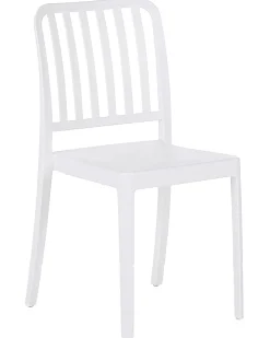 Beliani Valkoinen Puutarhatuoli 4 Kpl Sersale Cheap