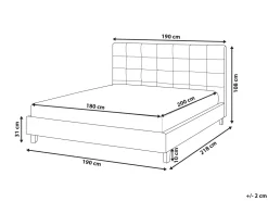 Beliani Vesisanky Kangas Tummanharmaa 180 X 200 Cm La Rochelle Fashion