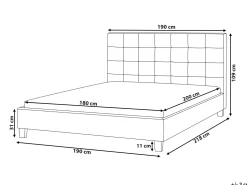 Beliani Vesisanky Kangas Vihrea 180 X 200 Cm La Rochelle Best