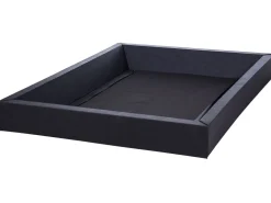 Beliani Vesisanky Keinonahka Musta 180 X 200 Cm Avignon Outlet