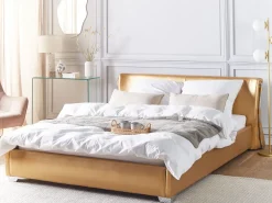 Beliani Vesisanky Nahka Kulta 160 X 200 Cm Paris Cheap