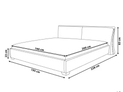 Beliani Vesisanky Nahka Kulta 160 X 200 Cm Paris Cheap