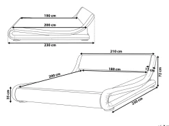 Beliani Vesisanky Nahka Musta 180 X 200 Cm Avignon Discount