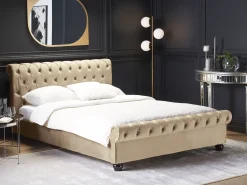 Beliani Vesisanky Sametti Beige 180 X 200 Cm Avallon Outlet