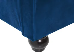 Beliani Vesisanky Sametti Laivastonsininen 180 X 200 Cm Avallon Fashion