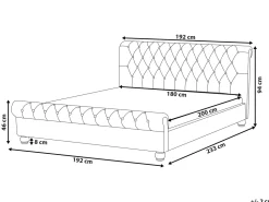 Beliani Vesisanky Sametti Vaaleanharmaa 180 X 200 Cm Avallon Hot