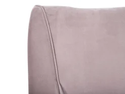 Beliani Vesisanky Sametti Vaaleanpunainen 160 X 200 Cm Nantes Sale