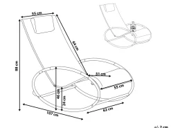 Beliani Vihrea Puutarhakeinutuoli Campo Cheap