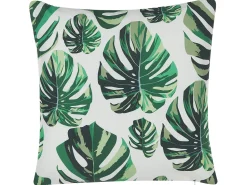 Beliani Vihrea Ulkotyynysetti Peikonlehtikuviolla 45 X 45 Cm 2 Kpl Pouliana New