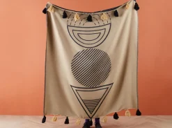 Beliani Viltti Akryyli Beige/Musta 130 X 170 Cm Thumki Best