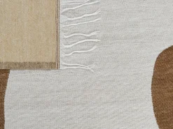 Beliani Viltti Akryyli Ruskea/Valkoinen 130 X 170 Cm Siddha Flash Sale