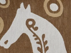 Beliani Viltti Akryyli Ruskea/Valkoinen 130 X 170 Cm Siddha Flash Sale