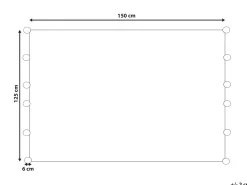 Beliani Viltti Puuvilla Harmaa 125 X 150 Cm Yasam Sale