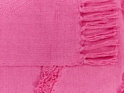 Beliani Viltti Puuvilla Vaaleanpunainen 125 X 150 Cm Khari Outlet