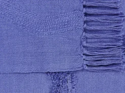 Beliani Viltti Puuvilla Violetti 125 X 150 Cm Khari Outlet