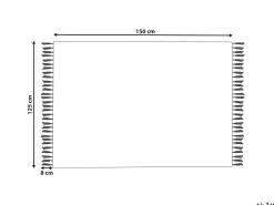 Beliani Viltti Puuvilla Violetti 125 X 150 Cm Khari Outlet