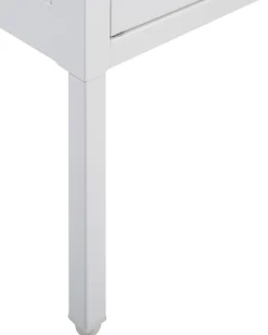 Beliani Vitriinikaappi Teras 2 Ovea 2 Hyllya Valkoinen Sarre Shop