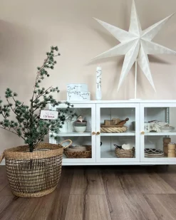 Beliani Vitriinikaappi Teras 3 Ovea 2 Hyllya Valkoinen Newport Flash Sale