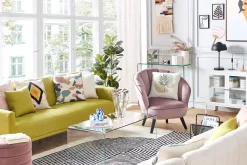 Beliani Vitriinikaappi Teras 3 Ovea 2 Hyllya Valkoinen Newport Flash Sale