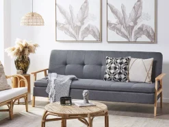 Beliani Vuodesohva Kankainen Harmaa Tjorn Hot