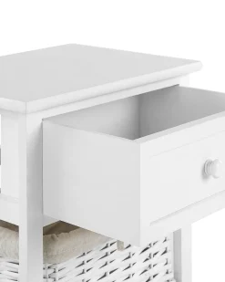 Beliani Yopoyta 2 Koria Laatikko Valkoinen/Beige Flowella Cheap