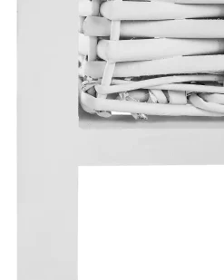 Beliani Yopoyta 2 Koria Laatikko Valkoinen/Beige Flowella Cheap