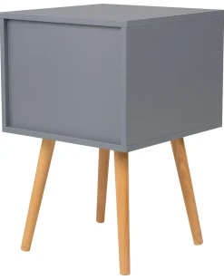 Beliani Yopoyta 2 Laatikkoa Harmaa Alabama New