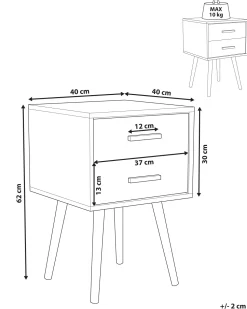 Beliani Yopoyta 2 Laatikkoa Harmaa Alabama New
