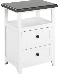 Beliani Yopoyta 2 Laatikkoa Hylly Valkoinen/Ruskea Layola Store