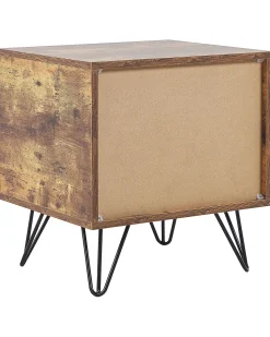 Beliani Yopoyta 2 Laatikkoa Tumma Puu/Musta Arkan Hot