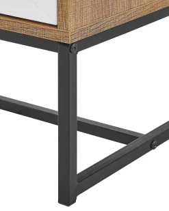 Beliani Yopoyta 2 Laatikkoa Vaalea Puu/Valkoinen Nueva Cheap