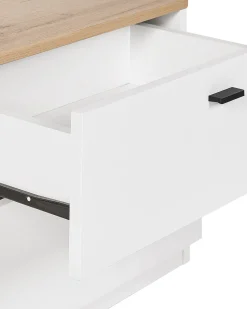 Beliani Yopoyta 2 Laatikkoa Vaalea Puu/Valkoinen Edison Shop