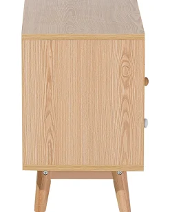 Beliani Yopoyta 2 Laatikkoa Vaalea Puu Fargo Store