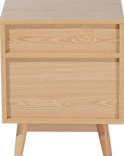Beliani Yopoyta 2 Laatikkoa Vaalea Puu Fargo Store