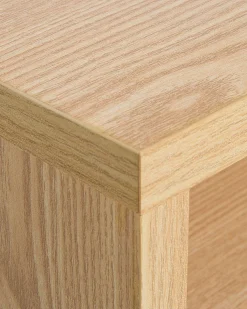 Beliani Yopoyta 2 Laatikkoa Vaalea Puu Fargo Store